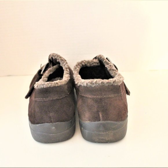 Easy Spirit Booties Brown Suede Round Toe Size 8 1/2 - Picture 3 of 10